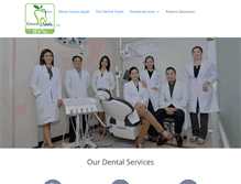 Tablet Screenshot of greenappledentalcebu.com